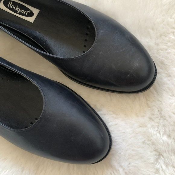 Rockport Leather Heeled Flats Sz 8 - Picture 3 of 7